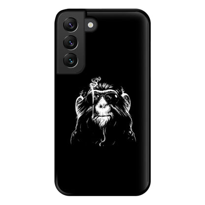 Smoking Monkey Phone Case for Galaxy S22 Plus