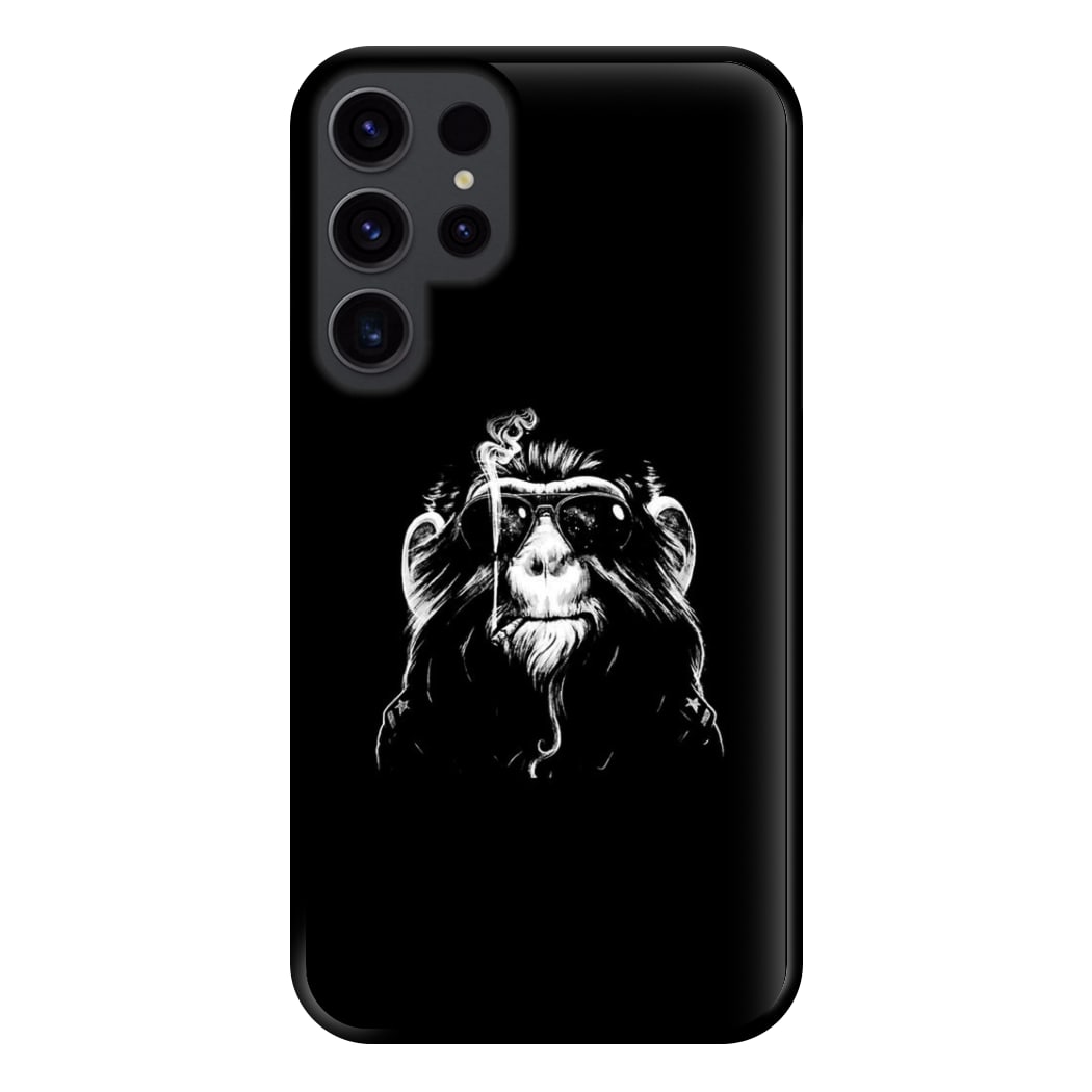 Smoking Monkey Phone Case for Galaxy S23 Ultra