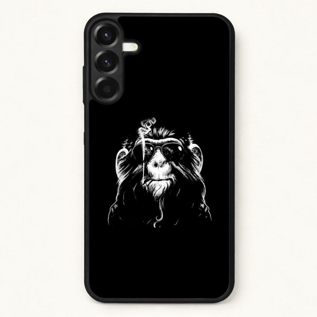 Smoking Monkey Phone Case for Galaxy A57