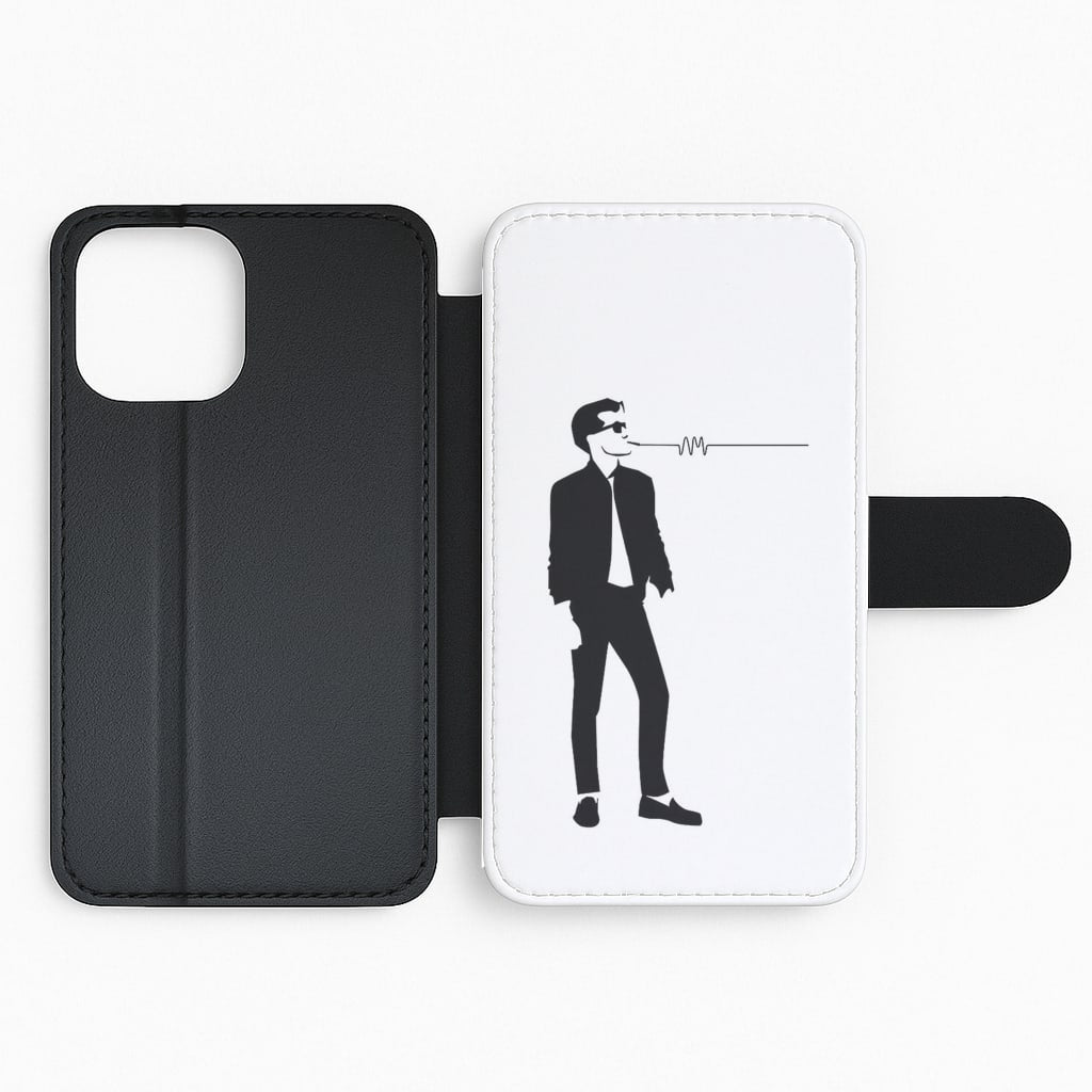 A Monkeys Silhouette Flip Wallet Phone Case