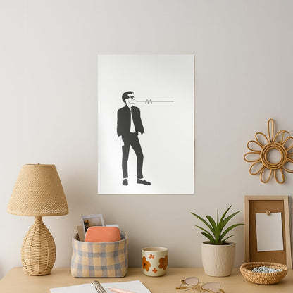A Monkeys Silhouette Art Print