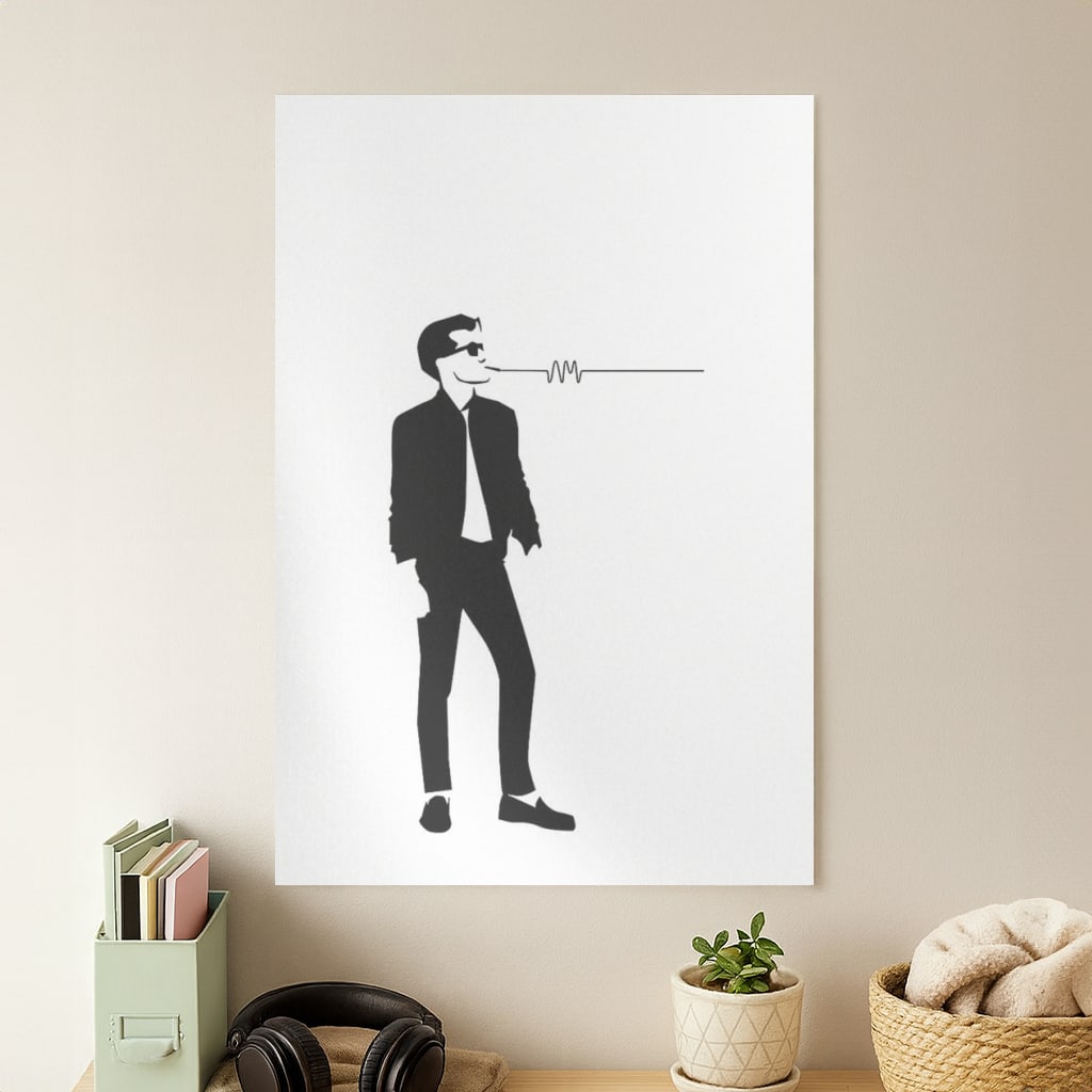 A Monkeys Silhouette Poster