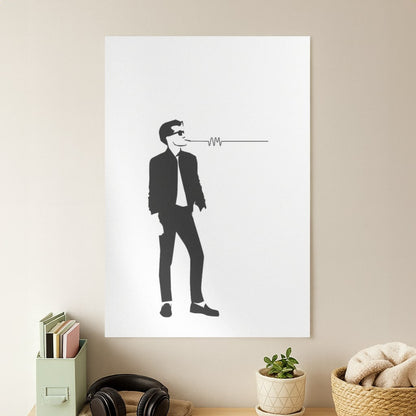 A Monkeys Silhouette Poster