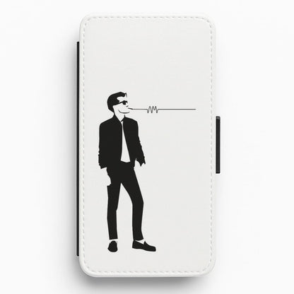 A Monkeys Silhouette Flip Wallet Phone Case