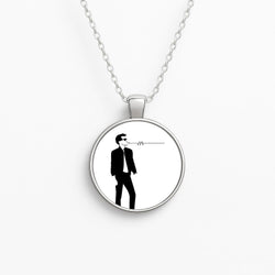 A Monkeys Silhouette Circle Necklace