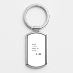 Maybe I Just Wanna Be Yours Silver Keyring