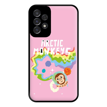 A Monkeys - Pink Phone Case for Galaxy A53