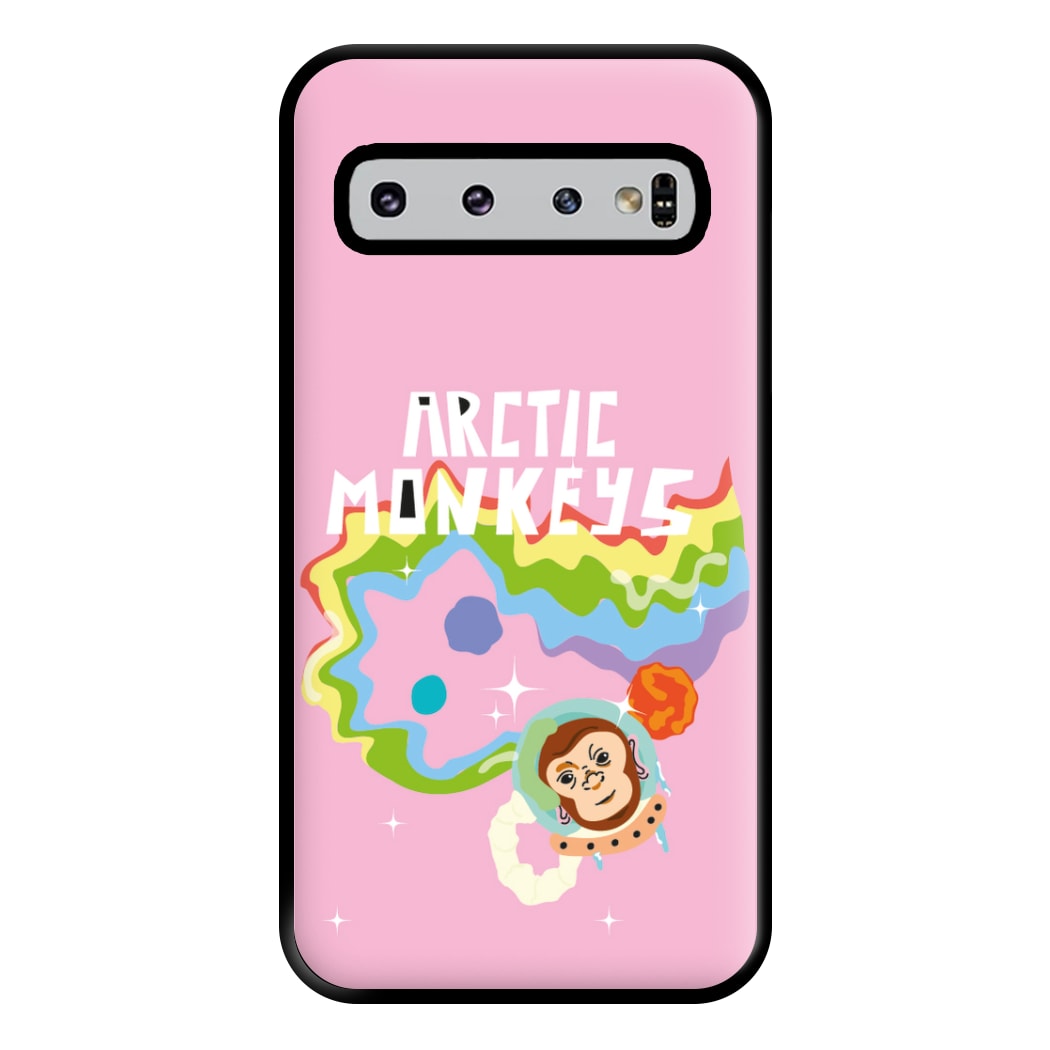 A Monkeys - Pink Phone Case for Galaxy S10 Plus