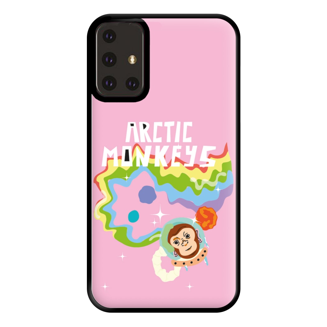 A Monkeys - Pink Phone Case for Galaxy A71