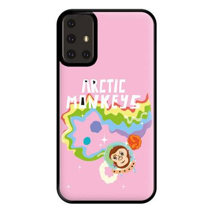 A Monkeys - Pink Phone Case for Galaxy A71