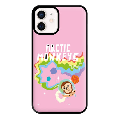 A Monkeys - Pink Phone Case for iPhone 12 Mini