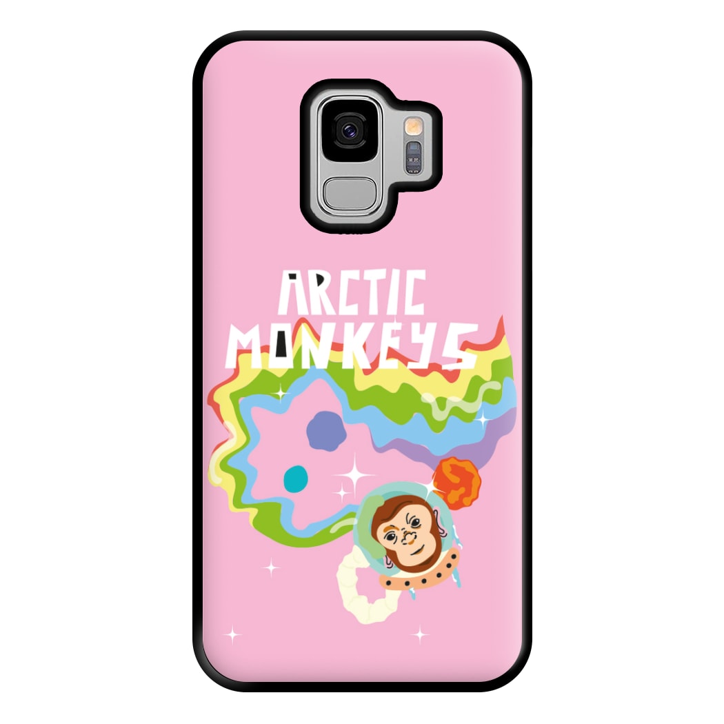 A Monkeys - Pink Phone Case for Galaxy S9 Plus