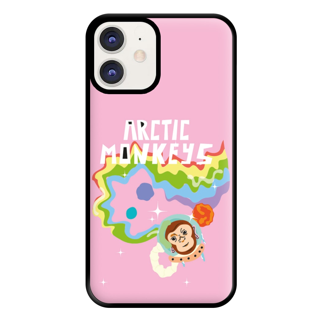 A Monkeys - Pink Phone Case for iPhone 12 / 12 Pro