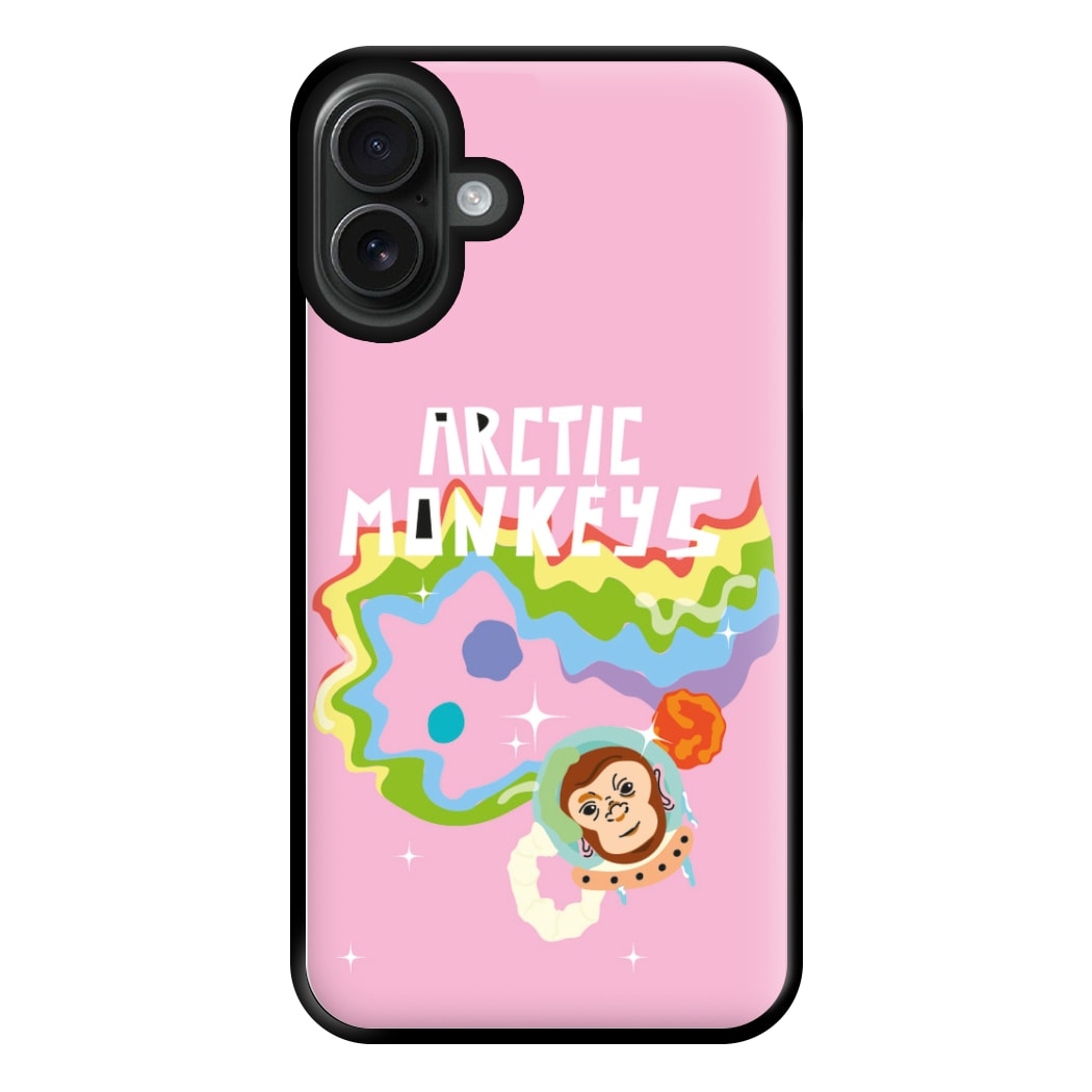 A Monkeys - Pink Phone Case for iPhone 16 Plus