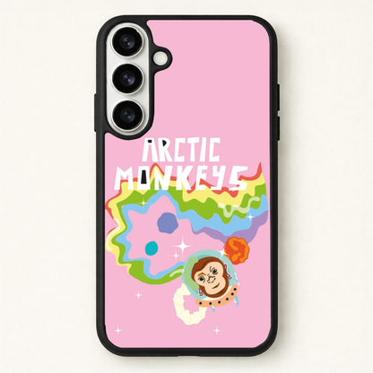 A Monkeys - Pink Phone Case for Galaxy S26