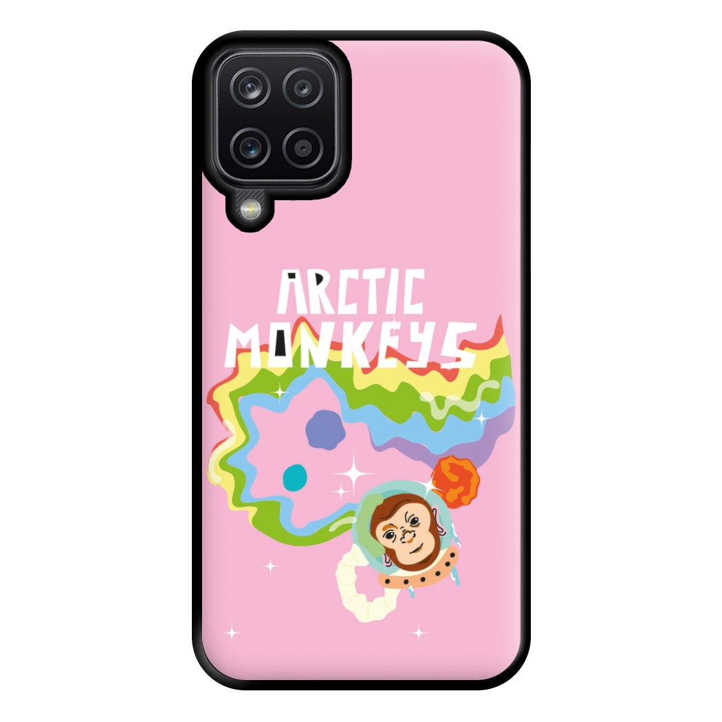 A Monkeys - Pink Phone Case for Galaxy A12