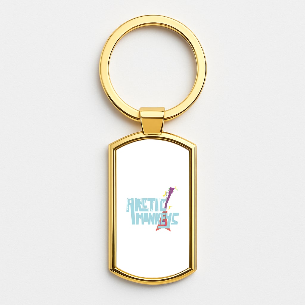 Guitar Gold Keyring