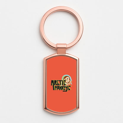Space Monkey Rose Gold Keyring
