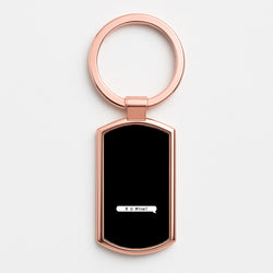 R U Mine? Rose Gold Keyring