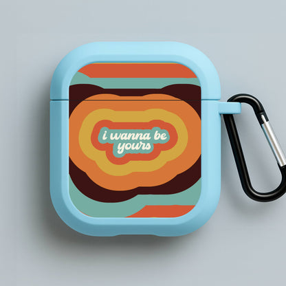 I Wanna Be Yours Blue AirPods Case