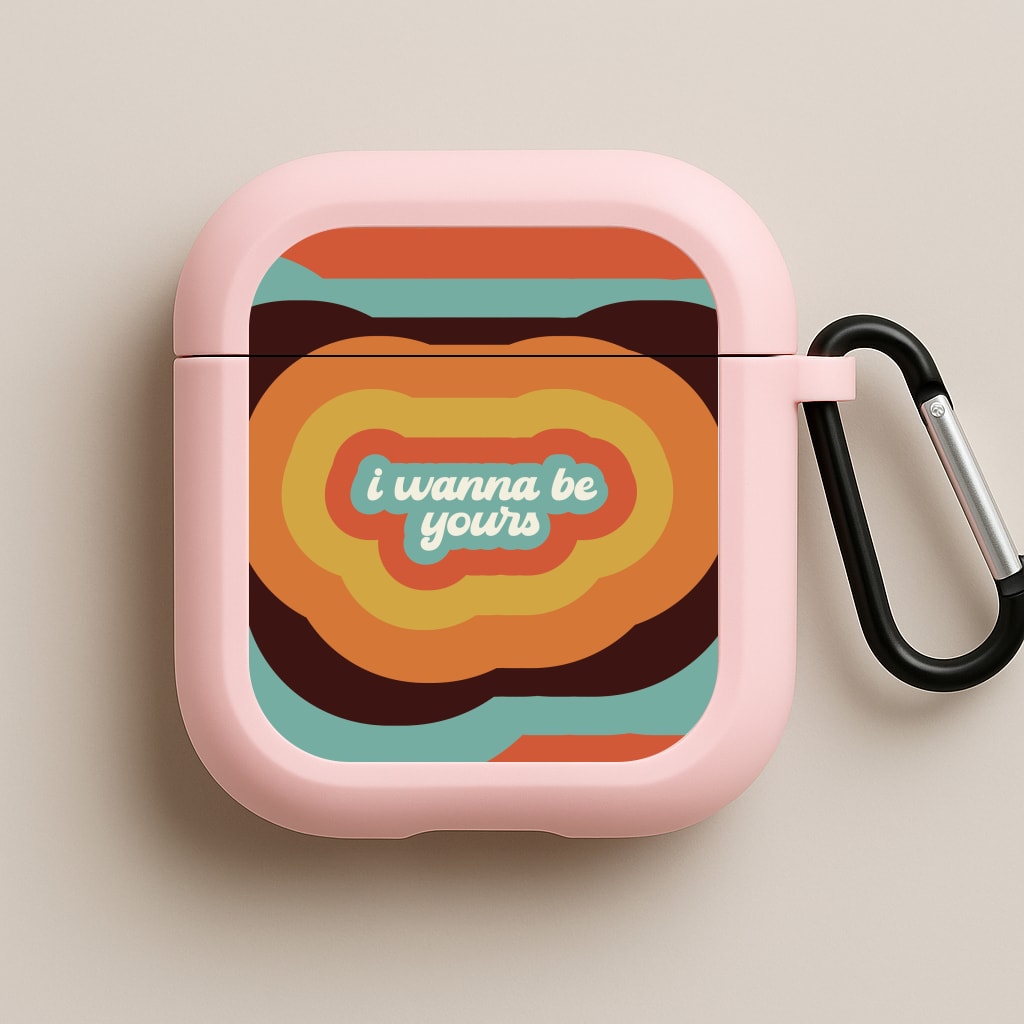 I Wanna Be Yours Pink AirPods Case