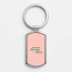 Get On Your Dancing Shoes Silver Keyring