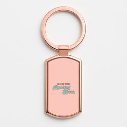 Get On Your Dancing Shoes Rose Gold Keyring