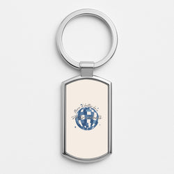 Mirrorball Silver Keyring