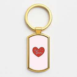 Baby I'm Yours Gold Keyring