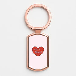 Baby I'm Yours Rose Gold Keyring