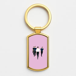 Walking Gold Keyring
