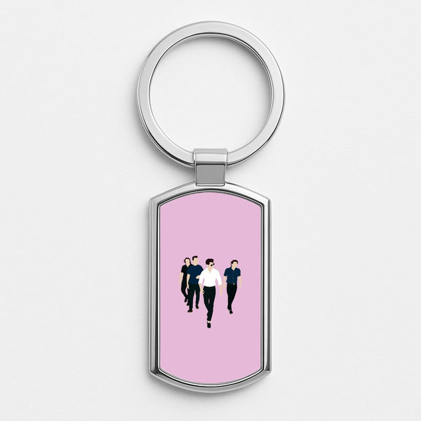 Walking Silver Keyring