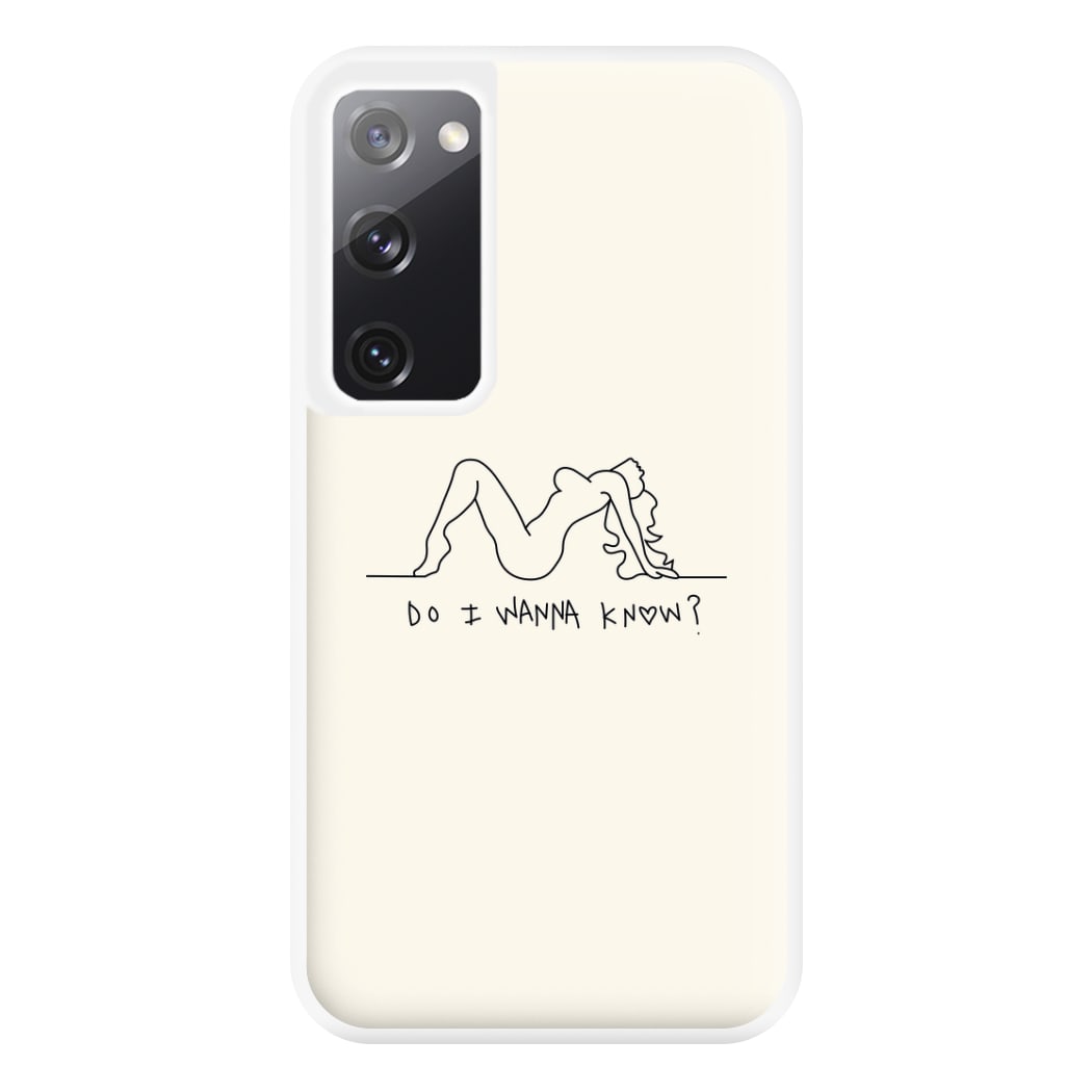 Do I Wanna Know? - Arctic Monkeys Phone Case for Galaxy S20FE