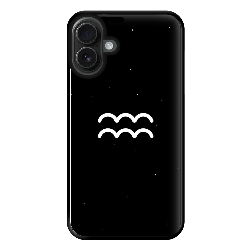 Aquarius - Astrology Phone Case for iPhone 16 Plus