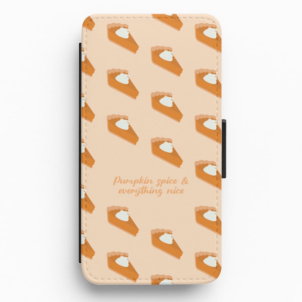 Pumpkin Spice And Everything Nice - Autumn Flip / Wallet Phone Case