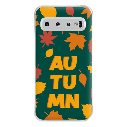 Leaves - Autumn Phone Case for Galaxy S10 Plus