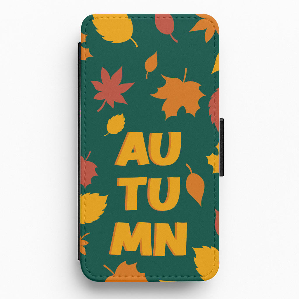 Leaves - Autumn Flip / Wallet Phone Case