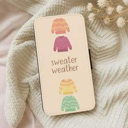 Sweater Weather - Autumn Wallet Phone Case