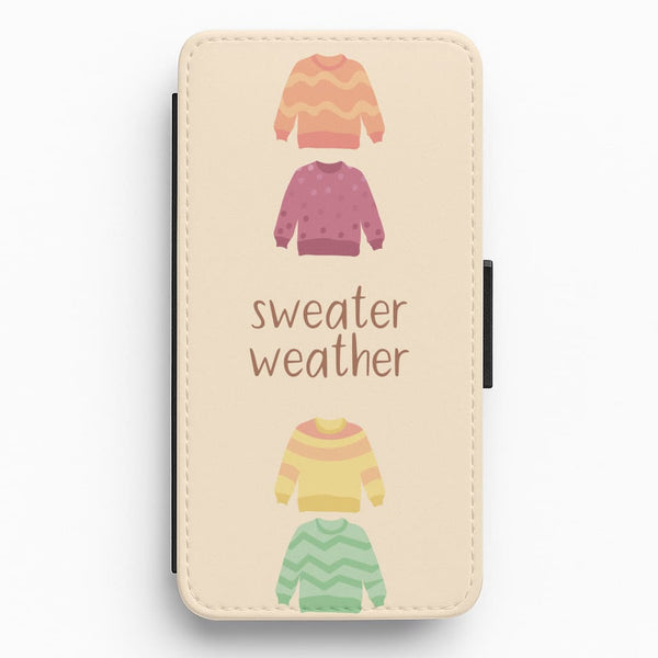 Sweater Weather - Autumn Flip / Wallet Phone Case