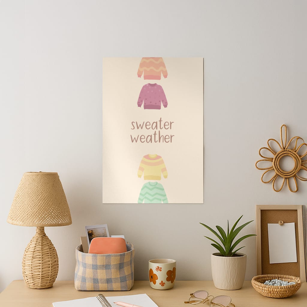 Sweater Weather - Autumn Art Print