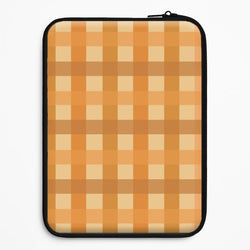 Orange Plaid Pattern- Autumn Universal Laptop Sleeve