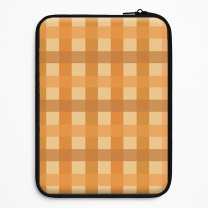 Orange Plaid Pattern- Autumn Universal Laptop Sleeve