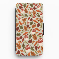 Autumn Pattern Flip / Wallet Phone Case