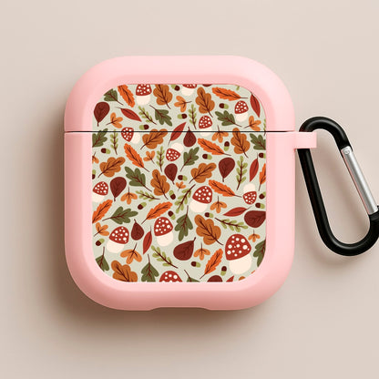 Autumn Pattern Pink AirPods Case