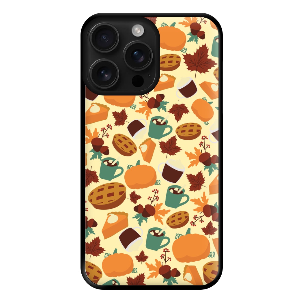 Fall Pattern Phone Case for iPhone 16 Pro Max