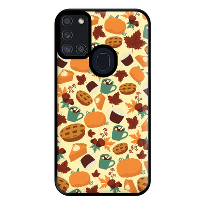 Fall Pattern Phone Case for Galaxy A21s