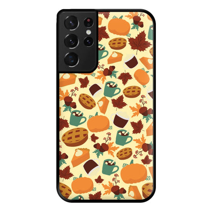 Fall Pattern Phone Case for Galaxy S21 Ultra