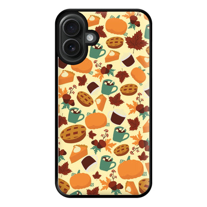 Fall Pattern Phone Case for iPhone 16 Plus