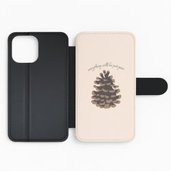Everything Will Be Just Pine - Autumn Flip Phone Case