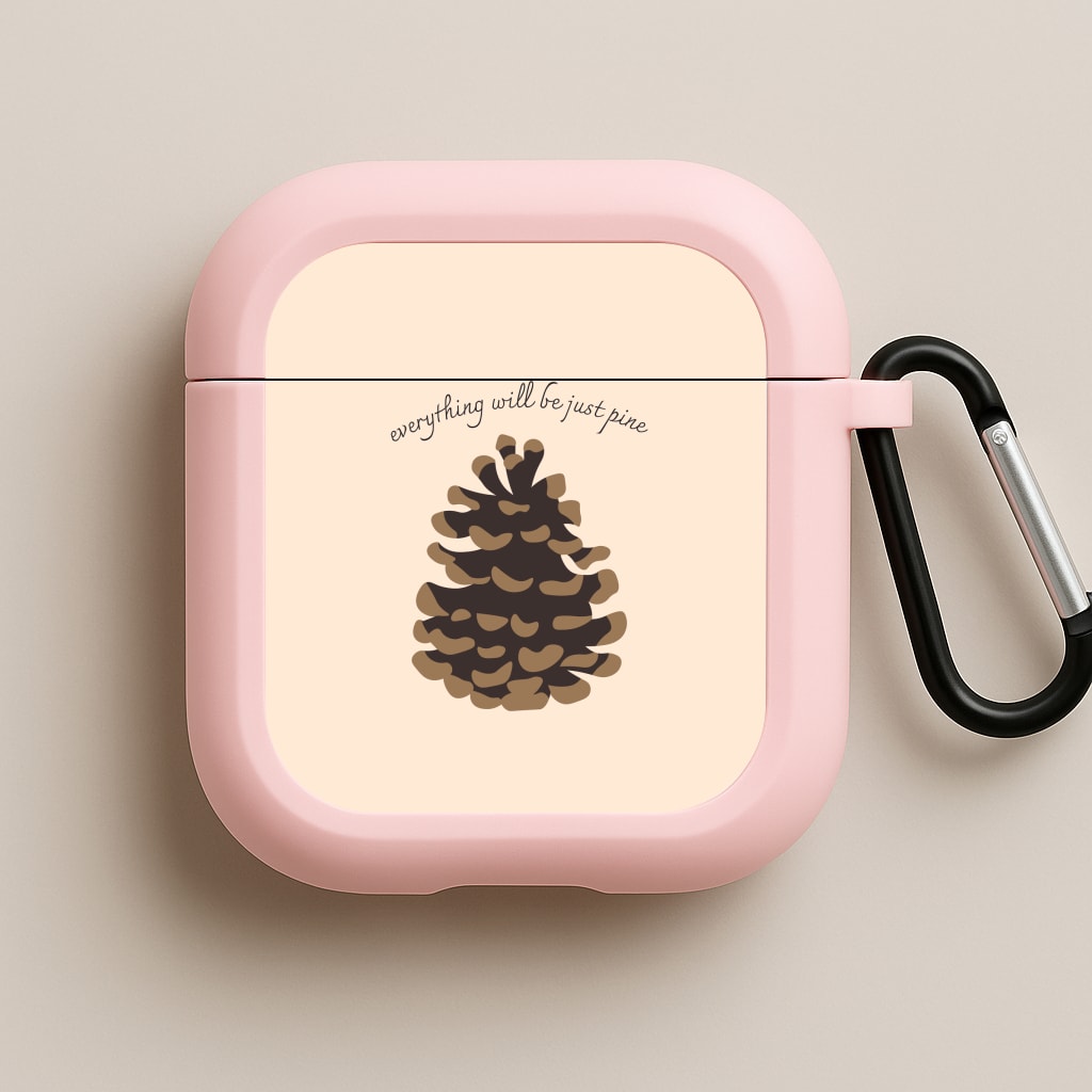 Everything Will Be Just Pine - Autumn Pink AirPods Case